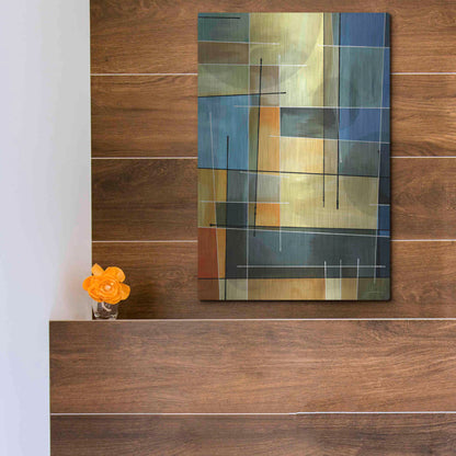 Luxe Metal Art 'Counter Balance I' by James Burghardt, Metal Wall Art,12x16