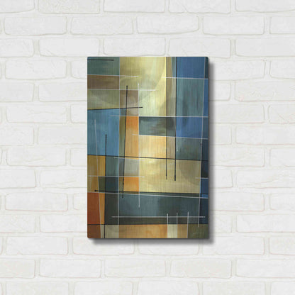 Luxe Metal Art 'Counter Balance I' by James Burghardt, Metal Wall Art,16x24