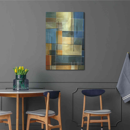 Luxe Metal Art 'Counter Balance I' by James Burghardt, Metal Wall Art,24x36