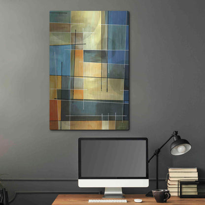 Luxe Metal Art 'Counter Balance I' by James Burghardt, Metal Wall Art,24x36