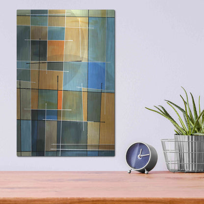 Luxe Metal Art 'Counter Balance II' by James Burghardt, Metal Wall Art,12x16