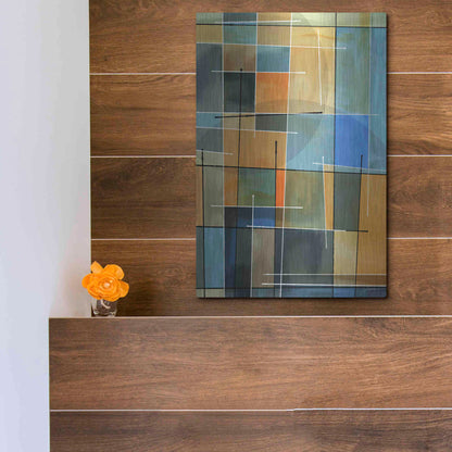 Luxe Metal Art 'Counter Balance II' by James Burghardt, Metal Wall Art,12x16