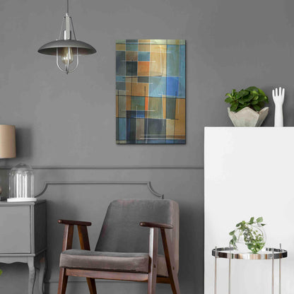 Luxe Metal Art 'Counter Balance II' by James Burghardt, Metal Wall Art,16x24