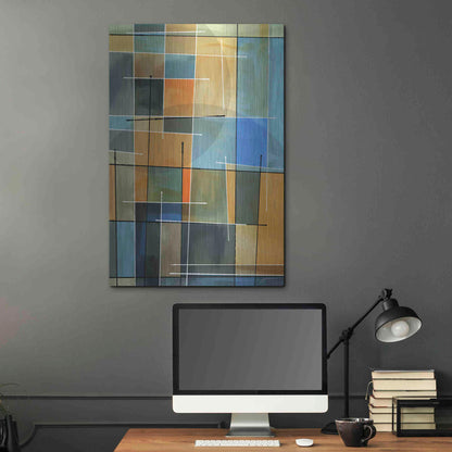 Luxe Metal Art 'Counter Balance II' by James Burghardt, Metal Wall Art,24x36