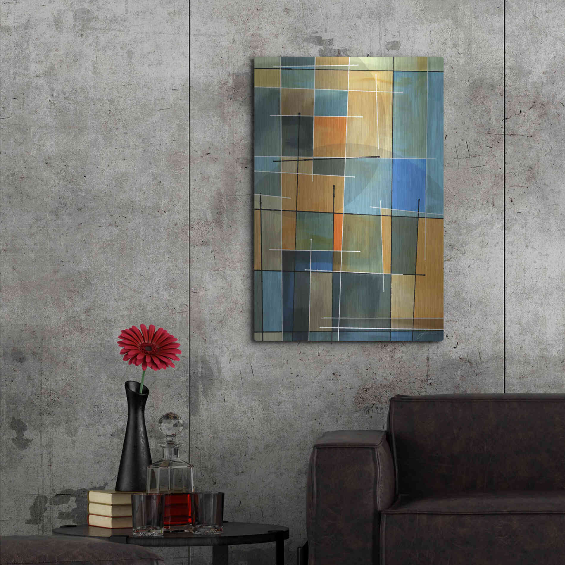 Luxe Metal Art 'Counter Balance II' by James Burghardt, Metal Wall Art,24x36