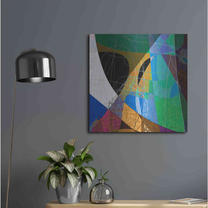 Luxe Metal Art 'Entangled II' by James Burghardt, Metal Wall Art,24x24