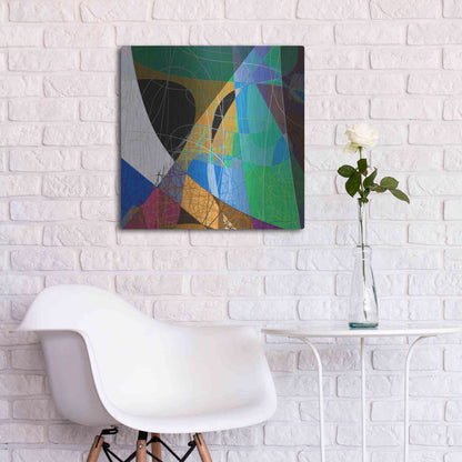 Luxe Metal Art 'Entangled II' by James Burghardt, Metal Wall Art,24x24