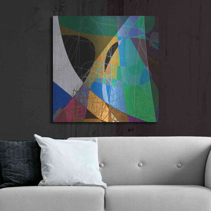 Luxe Metal Art 'Entangled II' by James Burghardt, Metal Wall Art,36x36