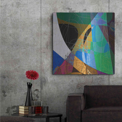 Luxe Metal Art 'Entangled II' by James Burghardt, Metal Wall Art,36x36