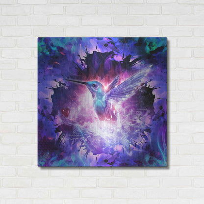 Luxe Metal Art 'Hummingbird Love' by Cameron Gray, Metal Wall Art,36x36