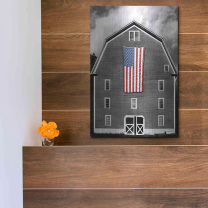 Luxe Metal Art 'Flags of Our Farmers XIX' by James McLoughlin Metal Wall Art,12x16