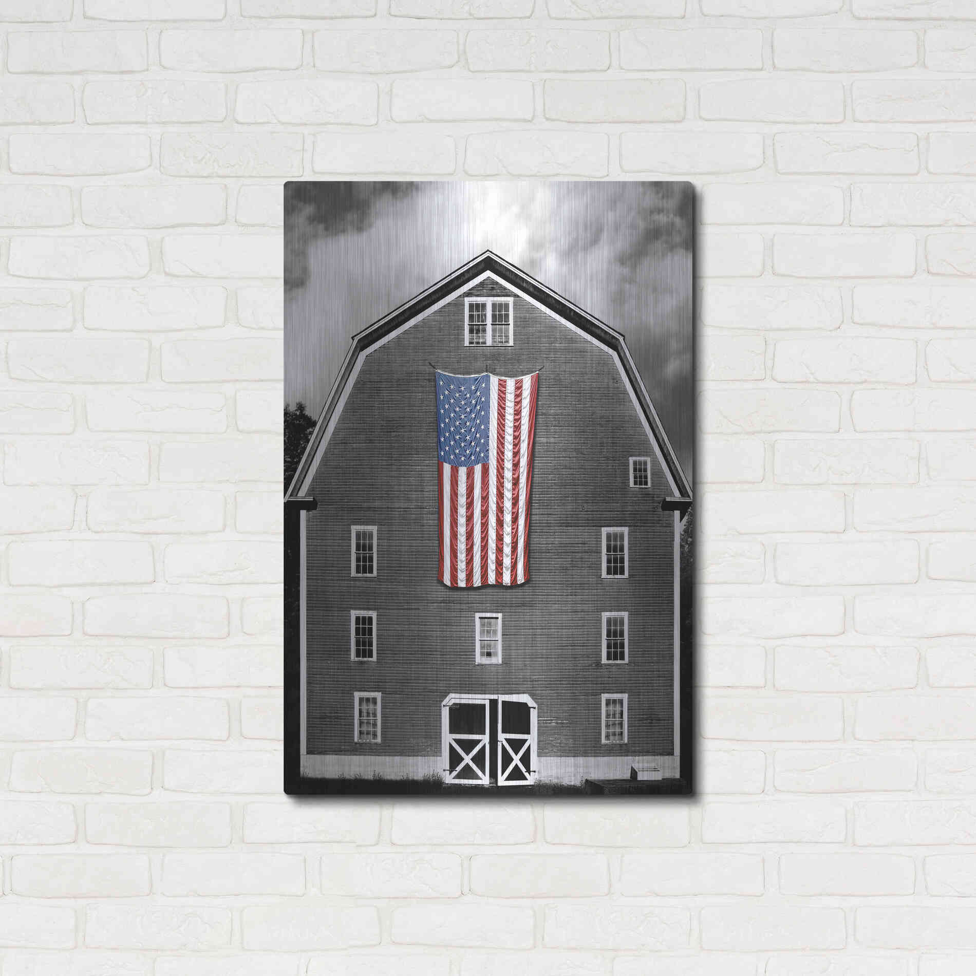 Luxe Metal Art 'Flags of Our Farmers XIX' by James McLoughlin Metal Wall Art,24x36