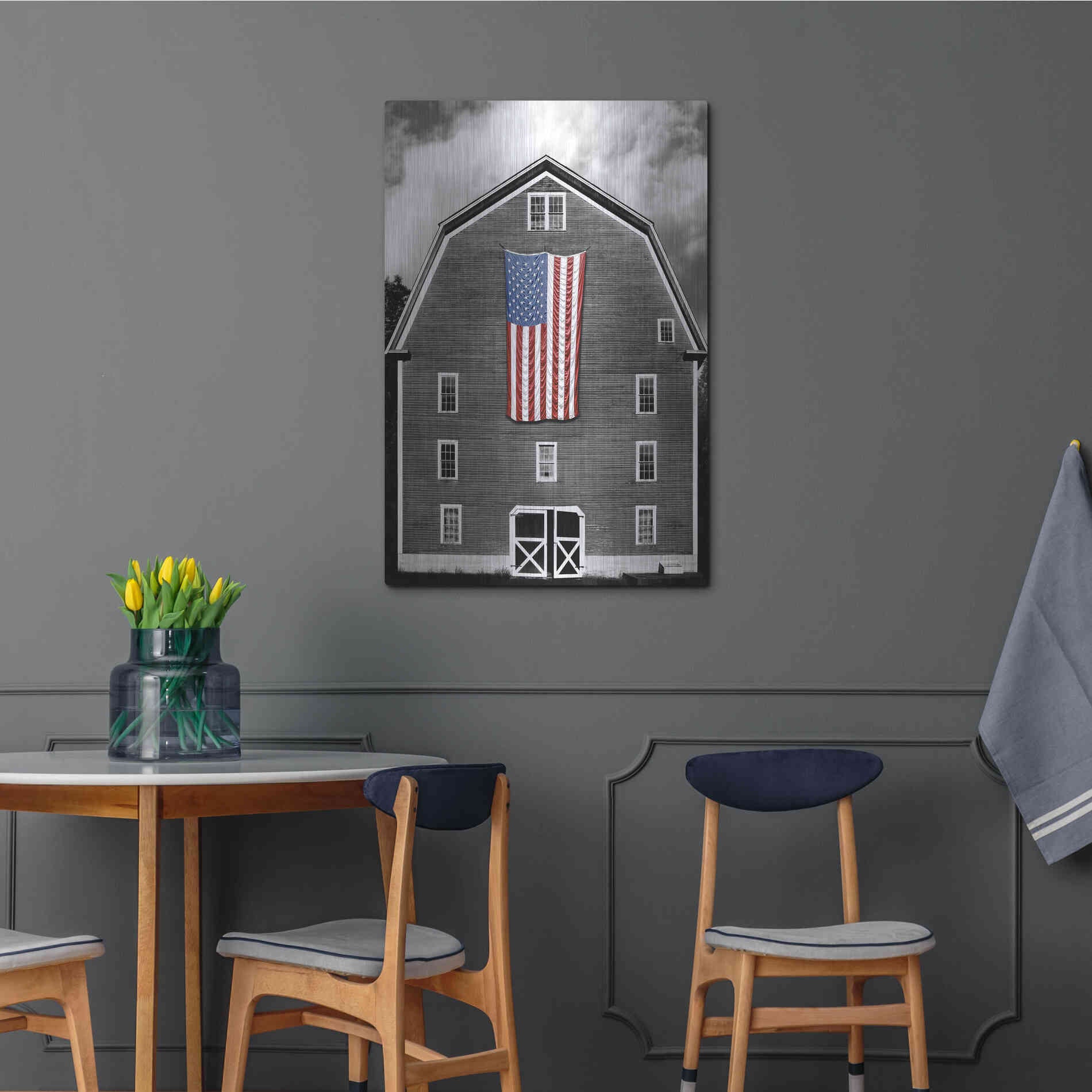 Luxe Metal Art 'Flags of Our Farmers XIX' by James McLoughlin Metal Wall Art,24x36