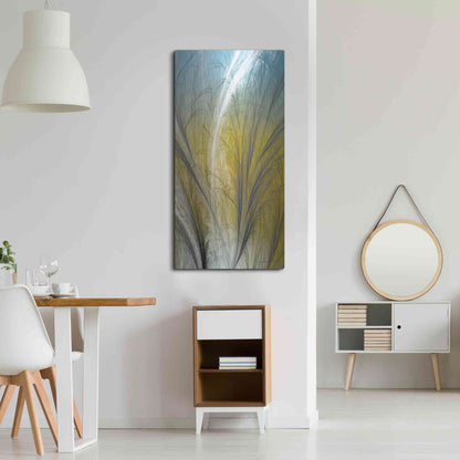 Luxe Metal Art 'Fountain Grass III' by James Burghardt, Metal Wall Art,24x48