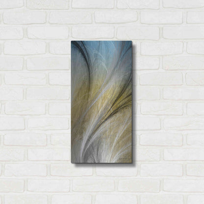 Luxe Metal Art 'Fountain Grass IV' by James Burghardt, Metal Wall Art,12x24