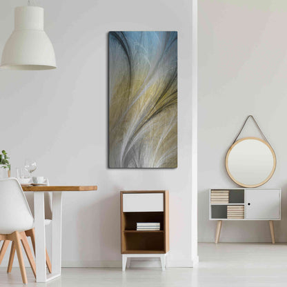 Luxe Metal Art 'Fountain Grass IV' by James Burghardt, Metal Wall Art,24x48