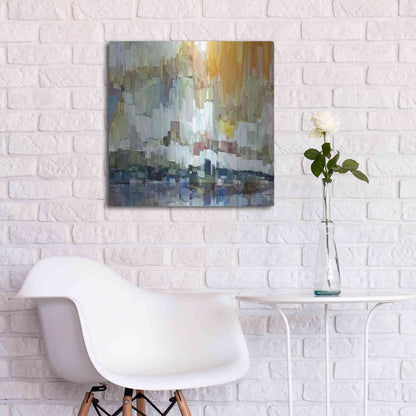 Luxe Metal Art 'Glacier Bay II' by James Burghardt, Metal Wall Art,24x24