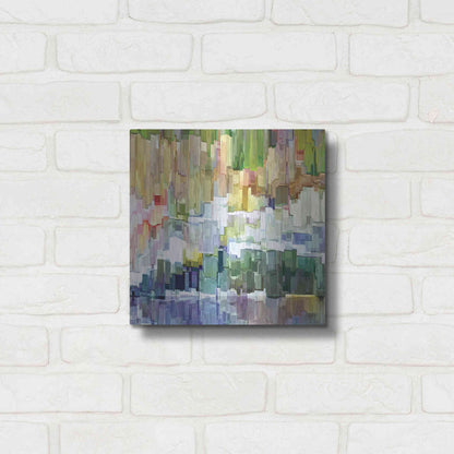 Luxe Metal Art 'Glacier Bay III' by James Burghardt, Metal Wall Art,12x12