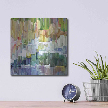 Luxe Metal Art 'Glacier Bay III' by James Burghardt, Metal Wall Art,12x12