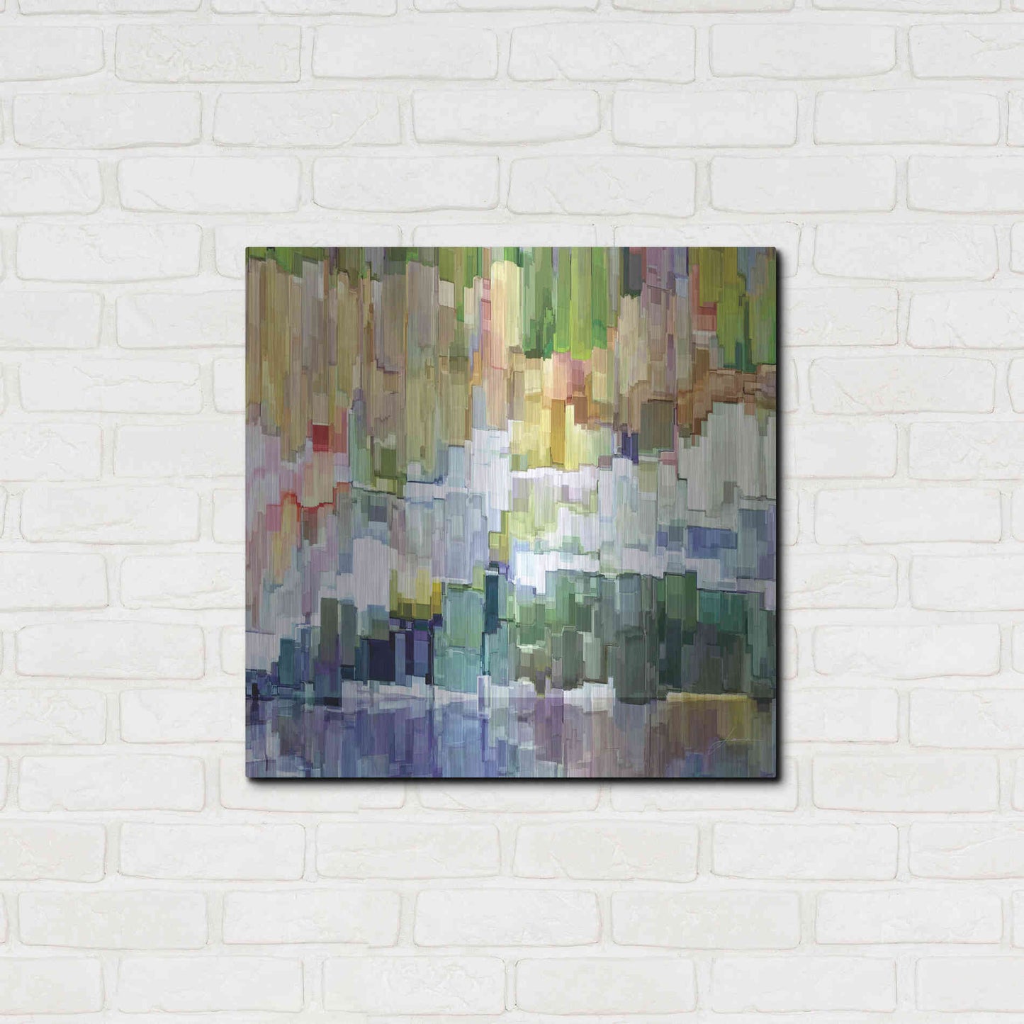 Luxe Metal Art 'Glacier Bay III' by James Burghardt, Metal Wall Art,24x24