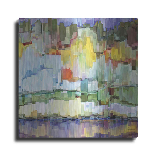 Luxe Metal Art 'Glacier Bay IV' by James Burghardt, Metal Wall Art