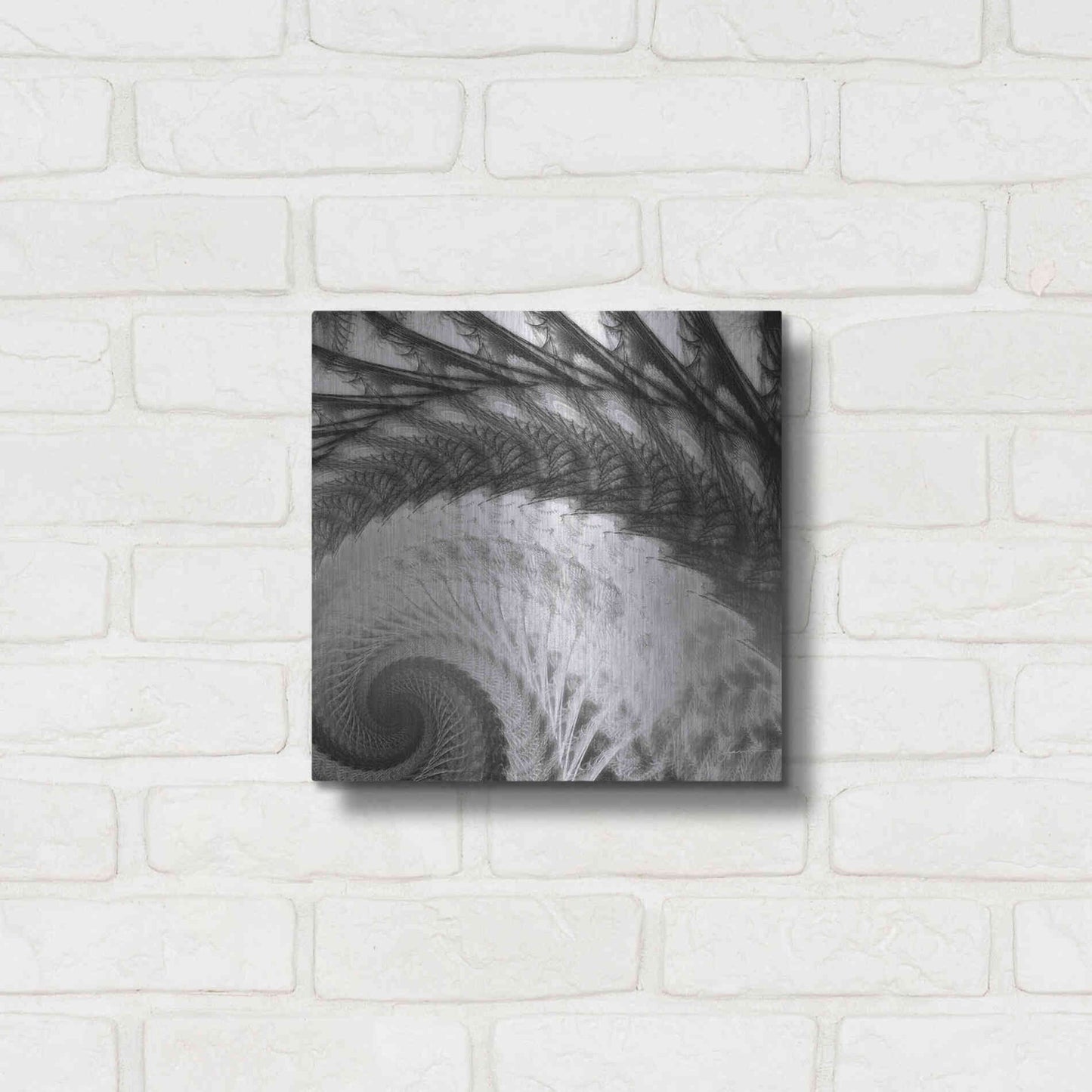 Luxe Metal Art 'Helix I' by James Burghardt, Metal Wall Art,12x12