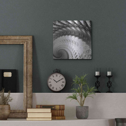 Luxe Metal Art 'Helix I' by James Burghardt, Metal Wall Art,12x12