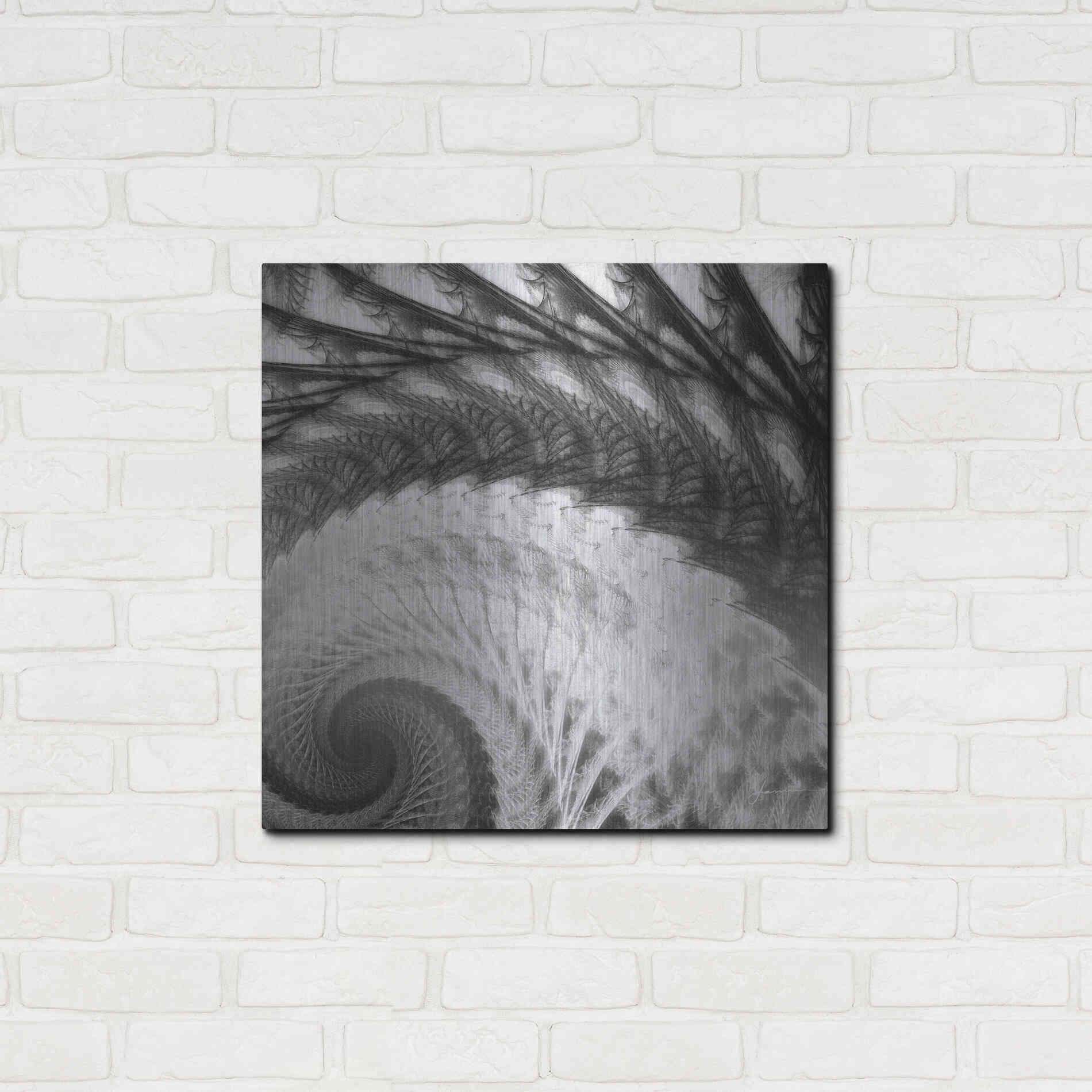 Luxe Metal Art 'Helix I' by James Burghardt, Metal Wall Art,24x24