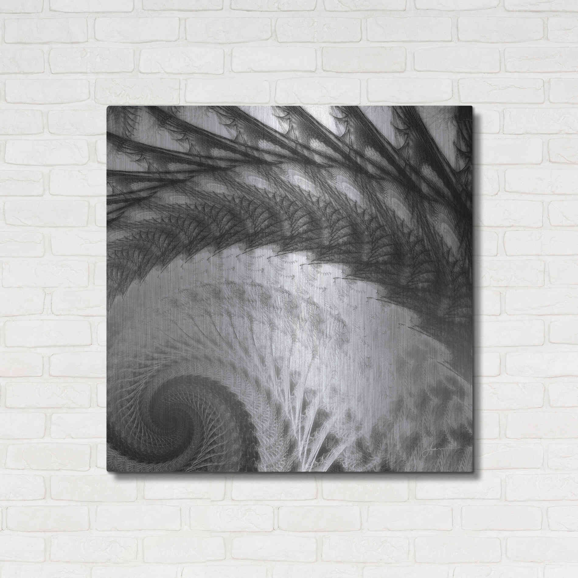 Luxe Metal Art 'Helix I' by James Burghardt, Metal Wall Art,36x36