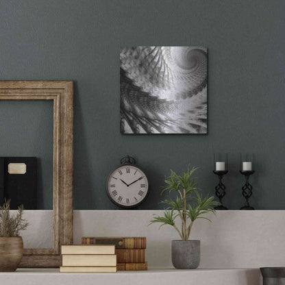 Luxe Metal Art 'Helix II' by James Burghardt, Metal Wall Art,12x12