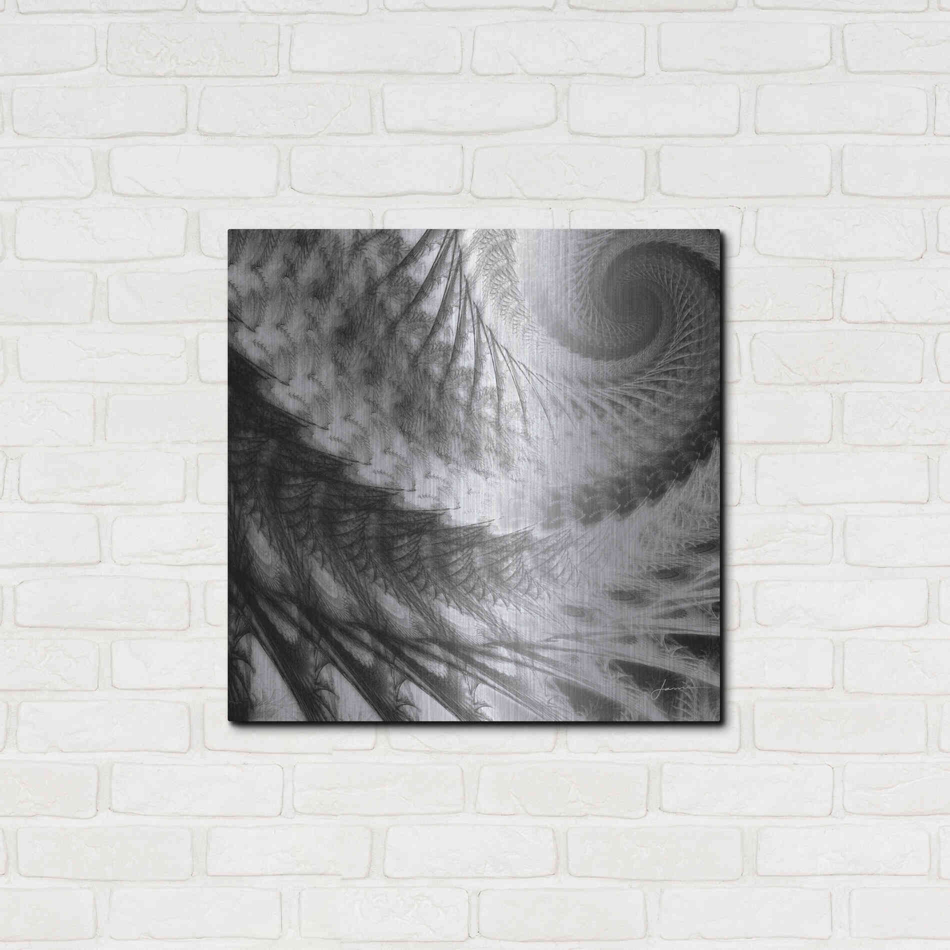 Luxe Metal Art 'Helix II' by James Burghardt, Metal Wall Art,24x24