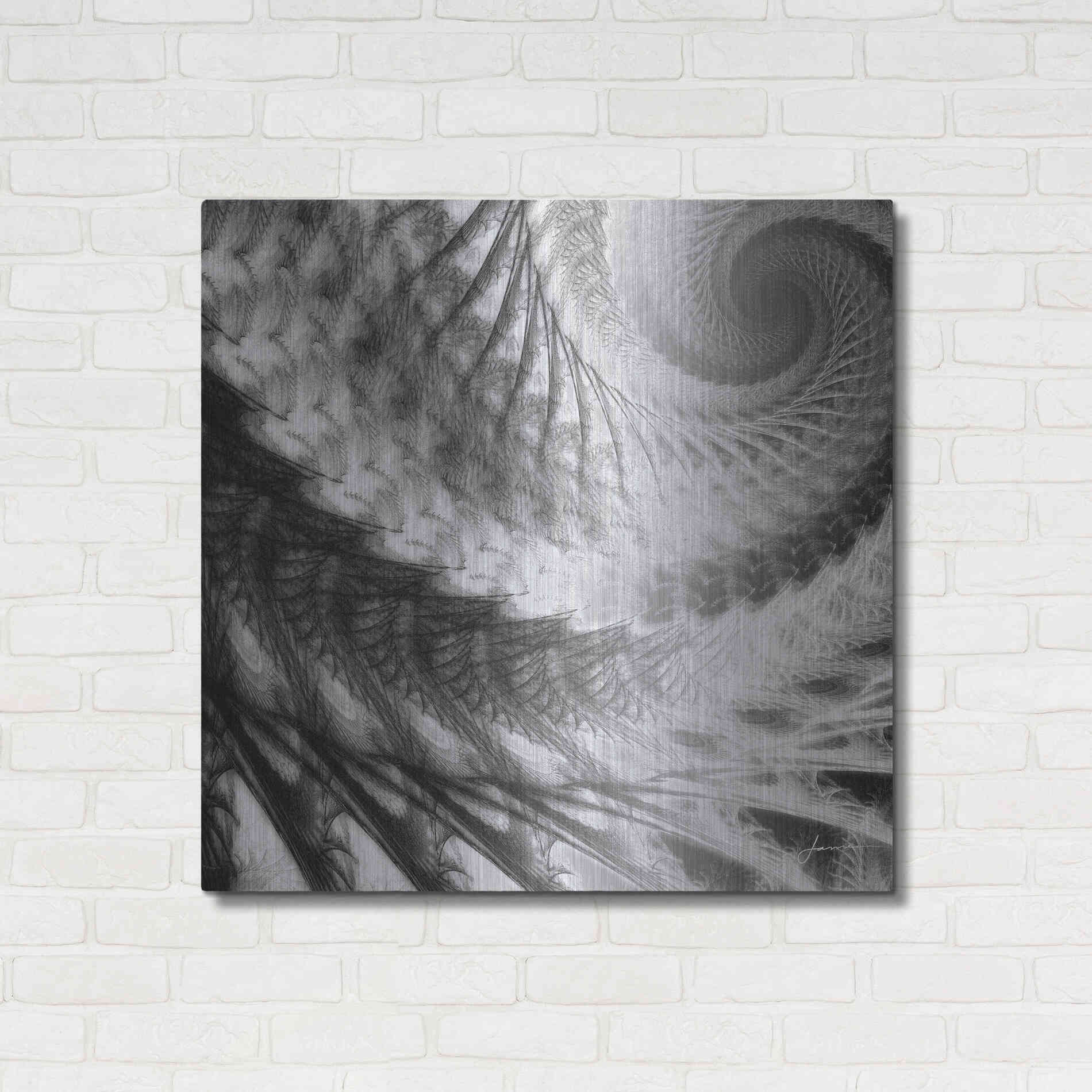 Luxe Metal Art 'Helix II' by James Burghardt, Metal Wall Art,36x36