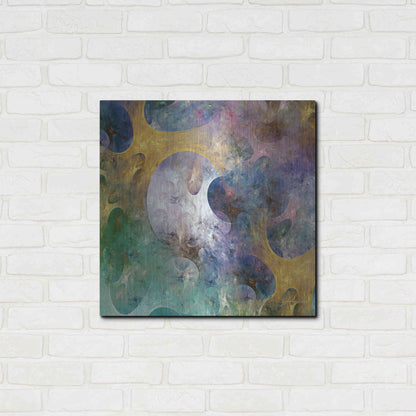 Luxe Metal Art 'Lunar Tiles I' by James Burghardt, Metal Wall Art,24x24