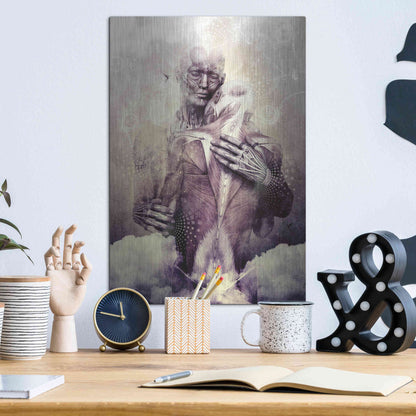 Luxe Metal Art 'If Only The Sky Would Disappear' by Cameron Gray, Metal Wall Art,12x16