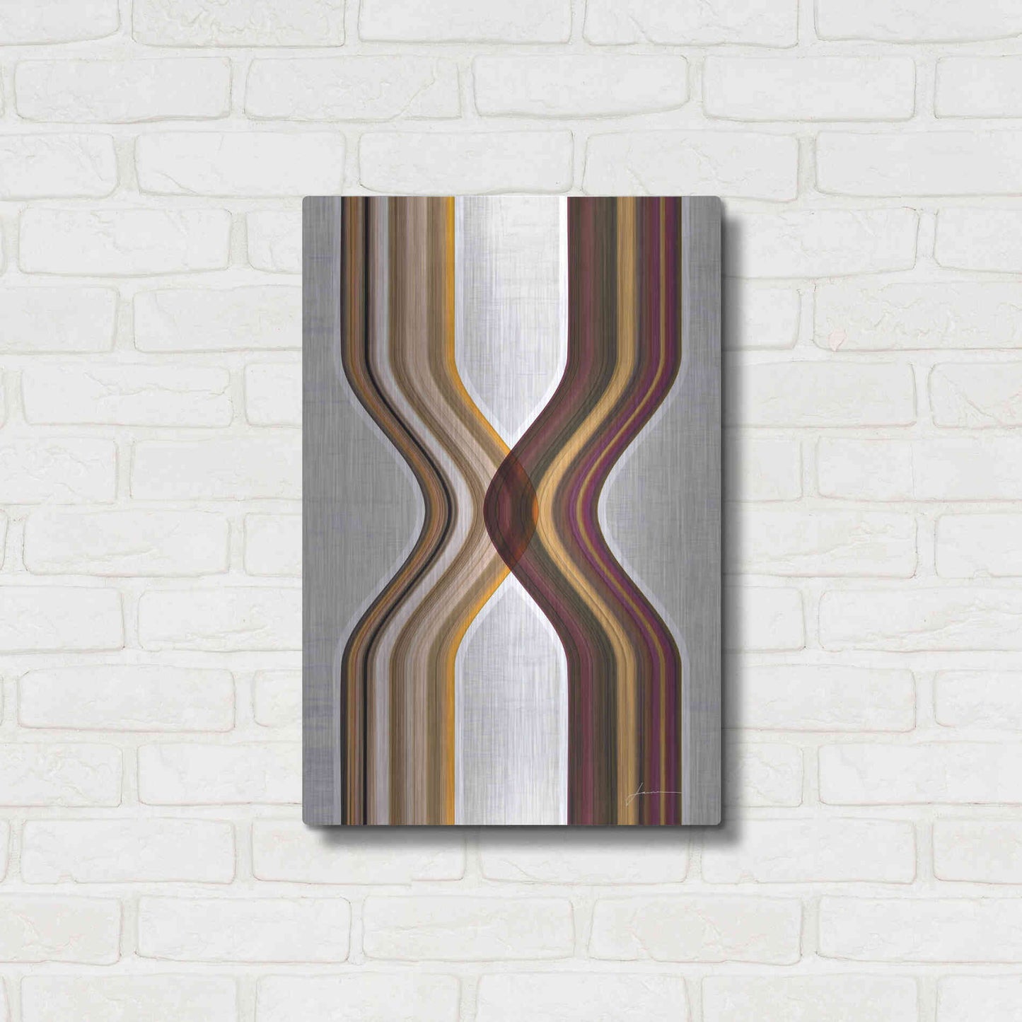 Luxe Metal Art 'Modern Dance II' by James Burghardt, Metal Wall Art,16x24