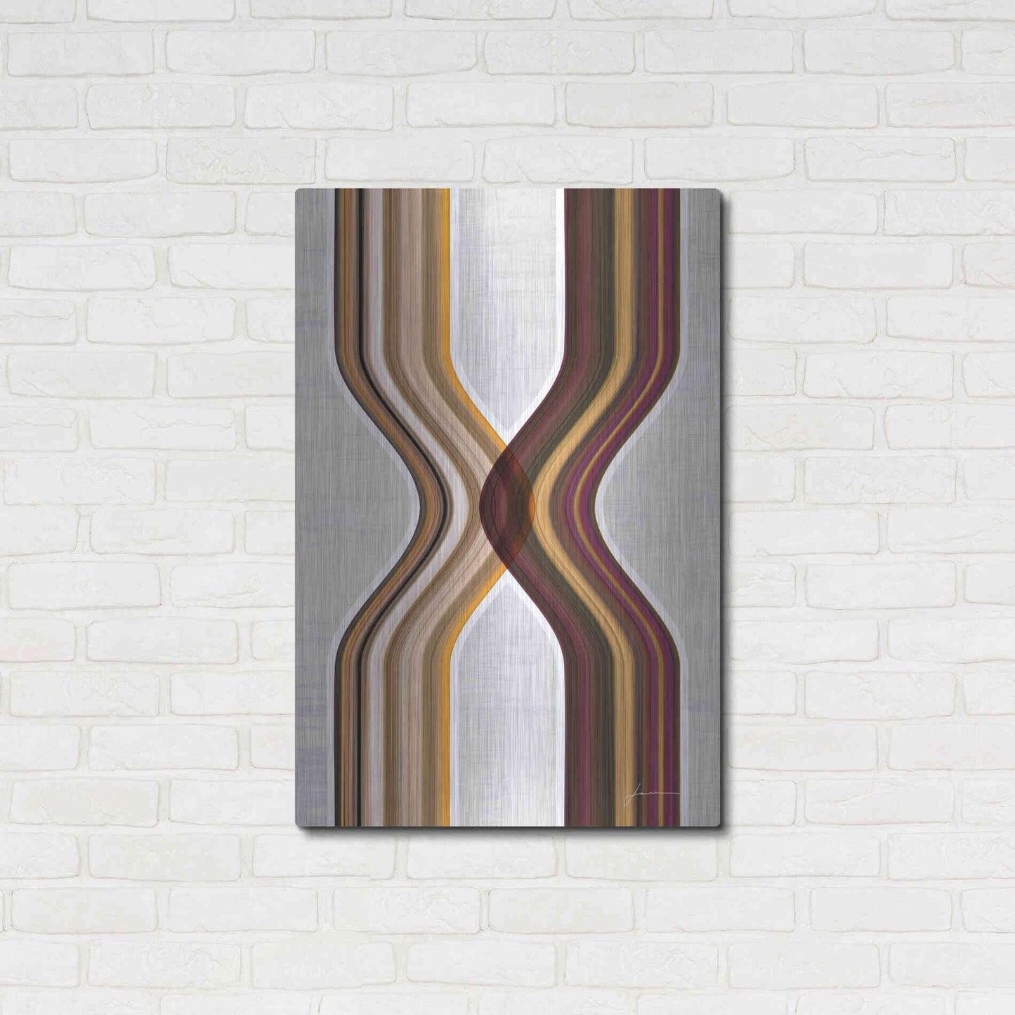 Luxe Metal Art 'Modern Dance II' by James Burghardt, Metal Wall Art,24x36