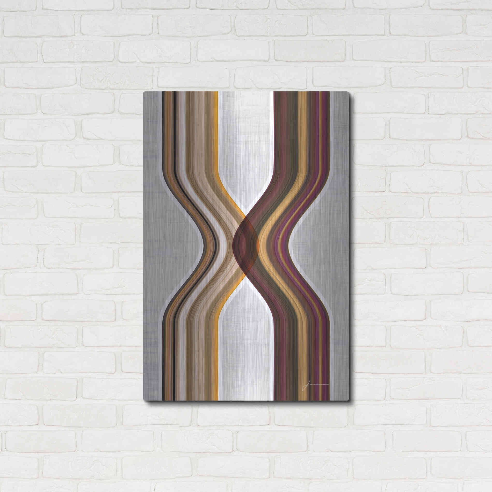 Luxe Metal Art 'Modern Dance II' by James Burghardt, Metal Wall Art,24x36