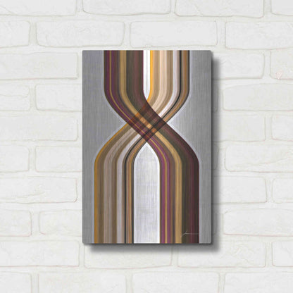 Luxe Metal Art 'Modern Dance III' by James Burghardt, Metal Wall Art,12x16