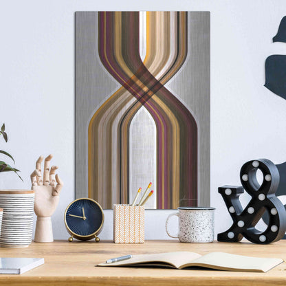 Luxe Metal Art 'Modern Dance III' by James Burghardt, Metal Wall Art,12x16