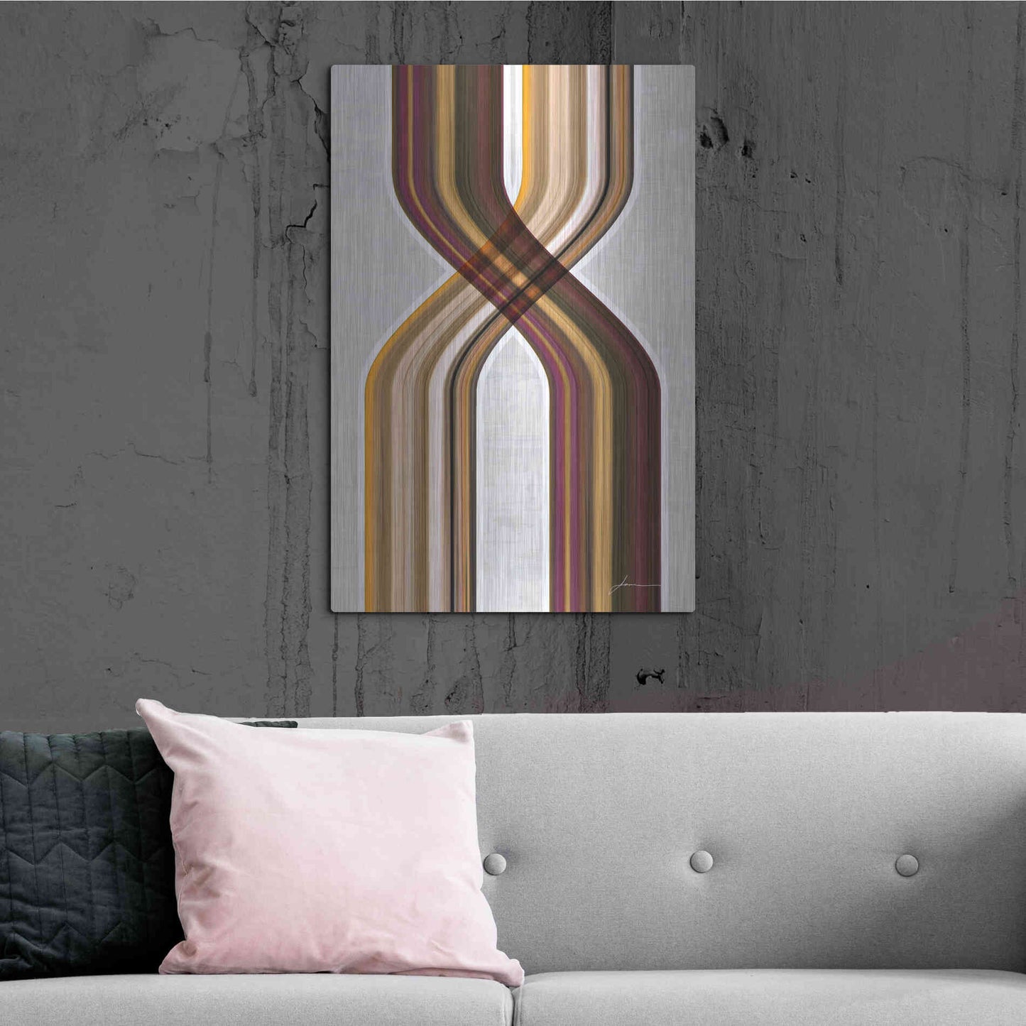 Luxe Metal Art 'Modern Dance III' by James Burghardt, Metal Wall Art,24x36