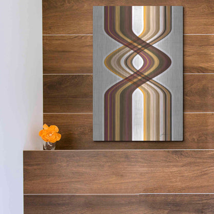 Luxe Metal Art 'Modern Dance V' by James Burghardt, Metal Wall Art,12x16