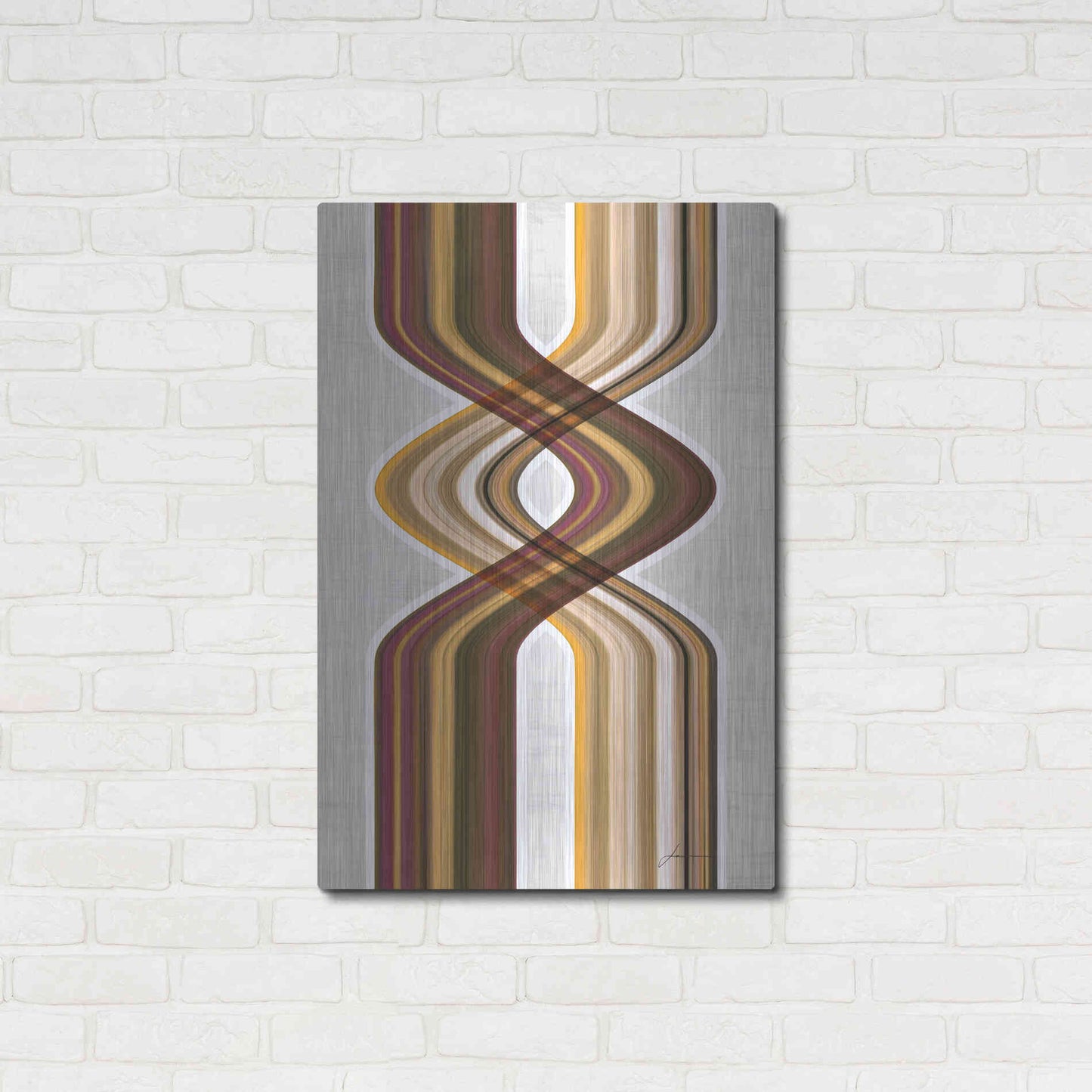 Luxe Metal Art 'Modern Dance V' by James Burghardt, Metal Wall Art,24x36