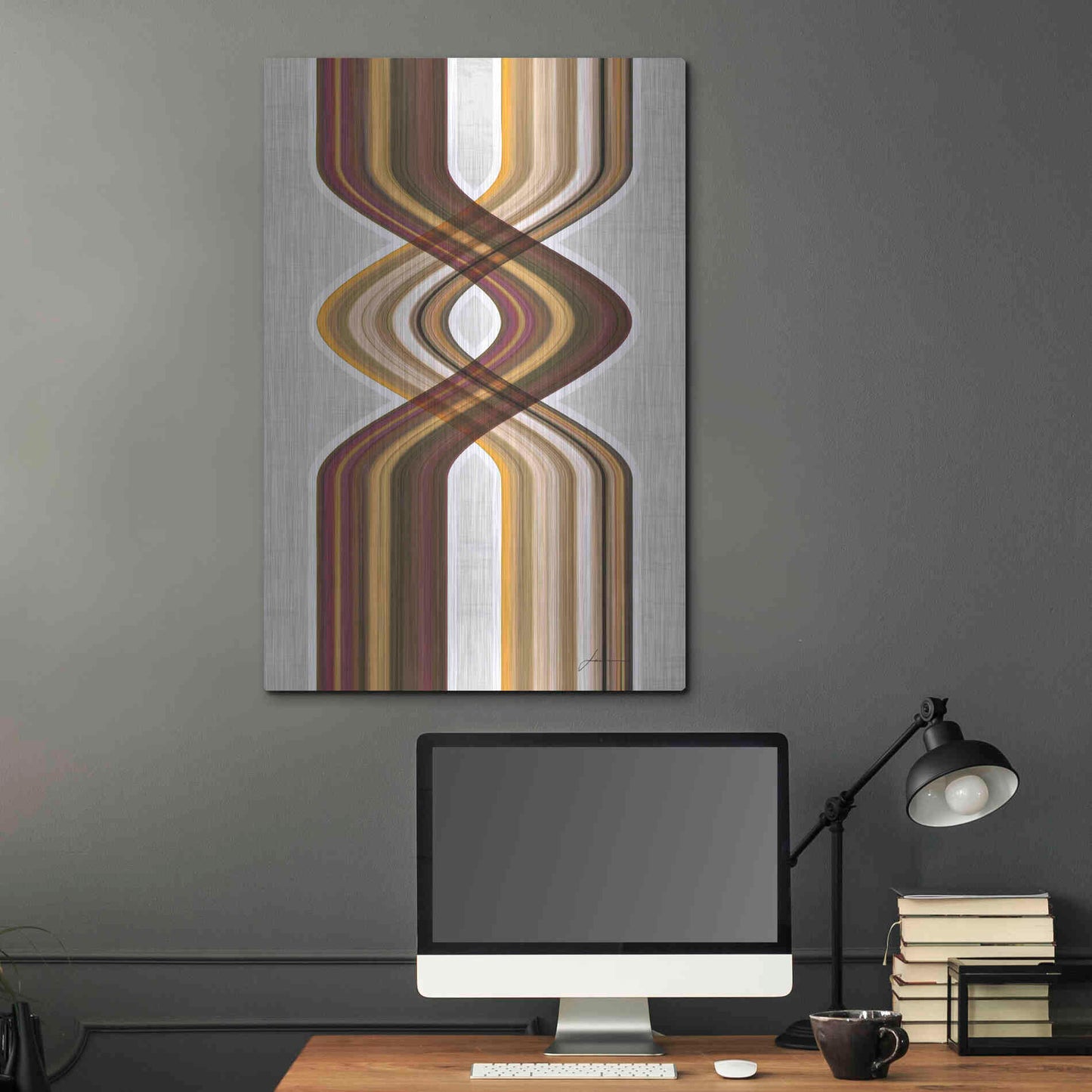 Luxe Metal Art 'Modern Dance V' by James Burghardt, Metal Wall Art,24x36