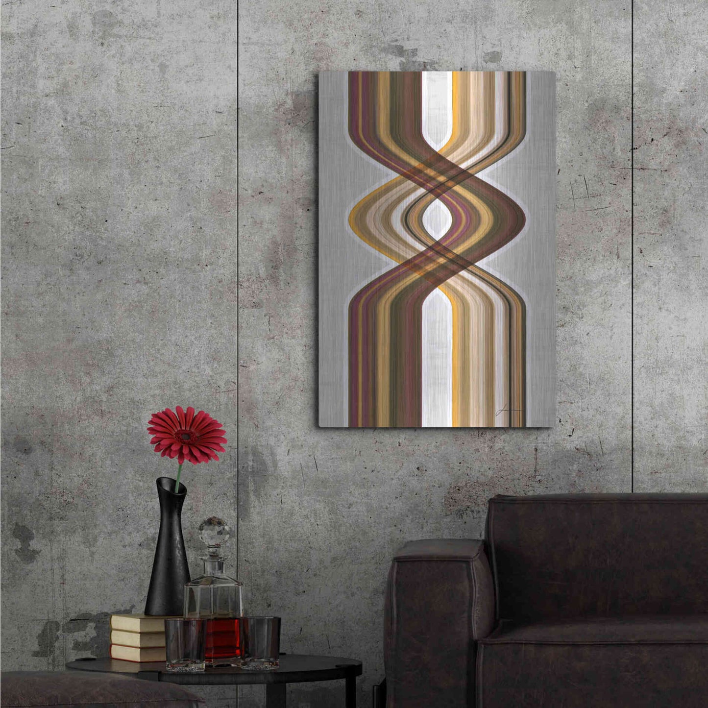 Luxe Metal Art 'Modern Dance V' by James Burghardt, Metal Wall Art,24x36