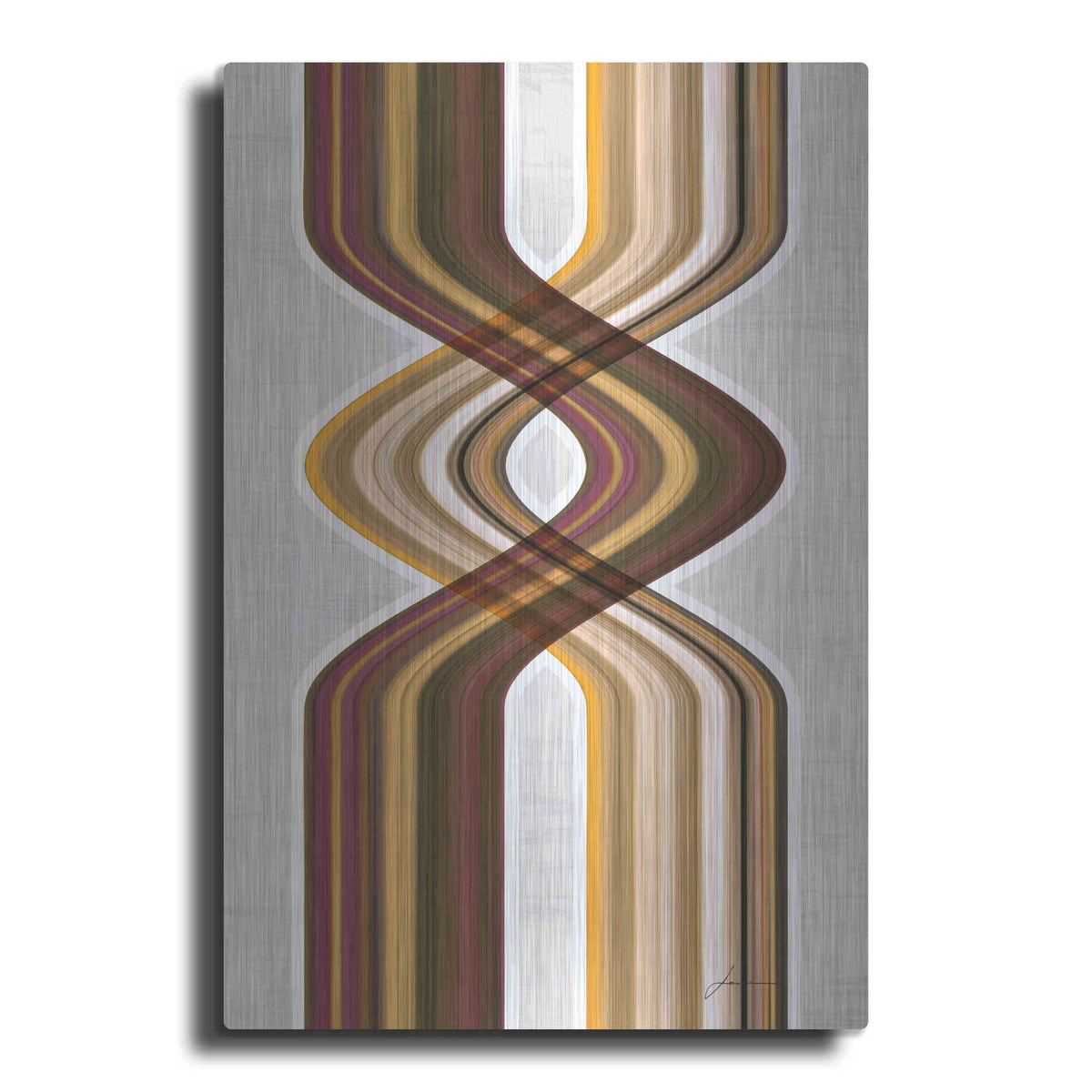 Luxe Metal Art 'Modern Dance V' by James Burghardt, Metal Wall Art