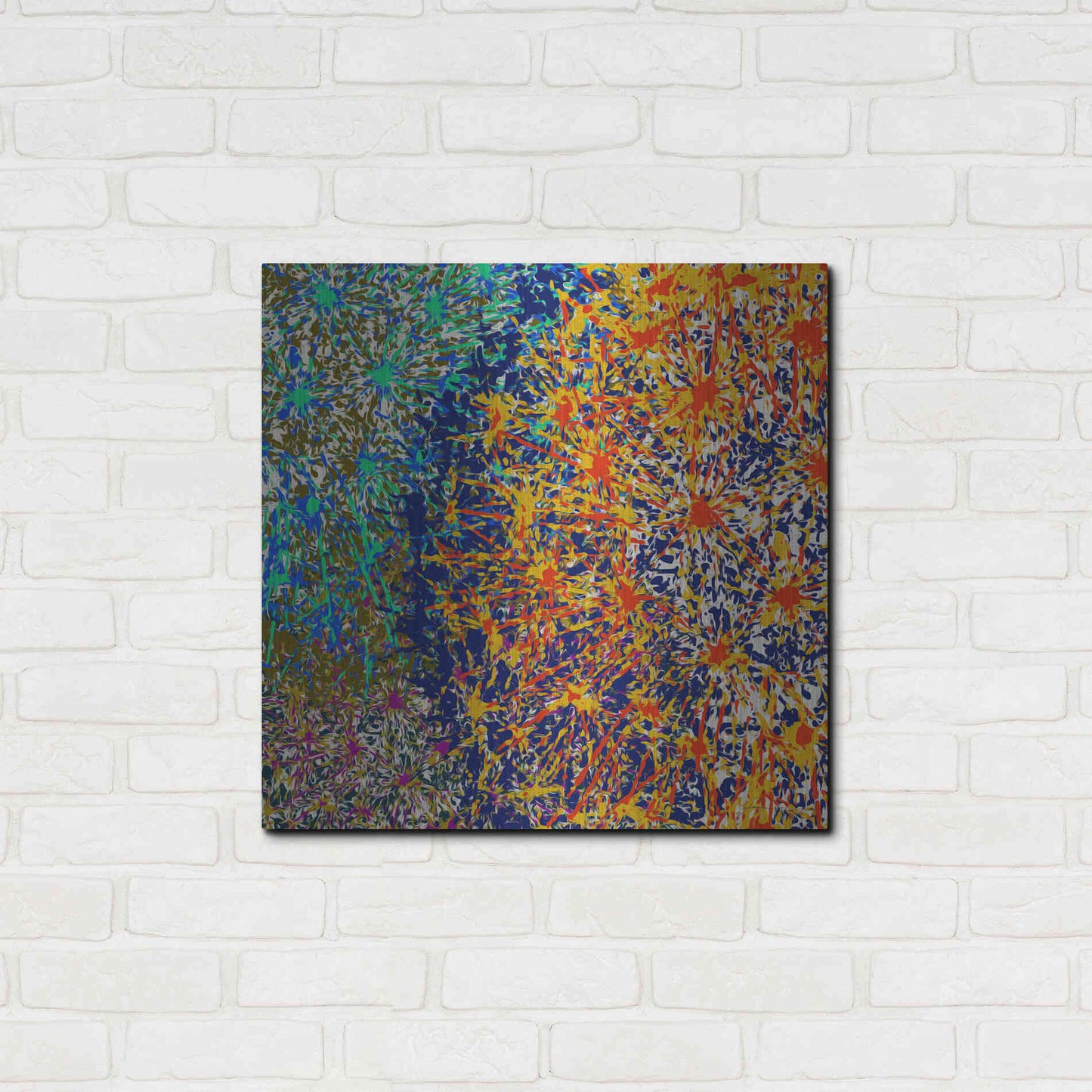 Luxe Metal Art 'Profusion I' by James Burghardt, Metal Wall Art,24x24