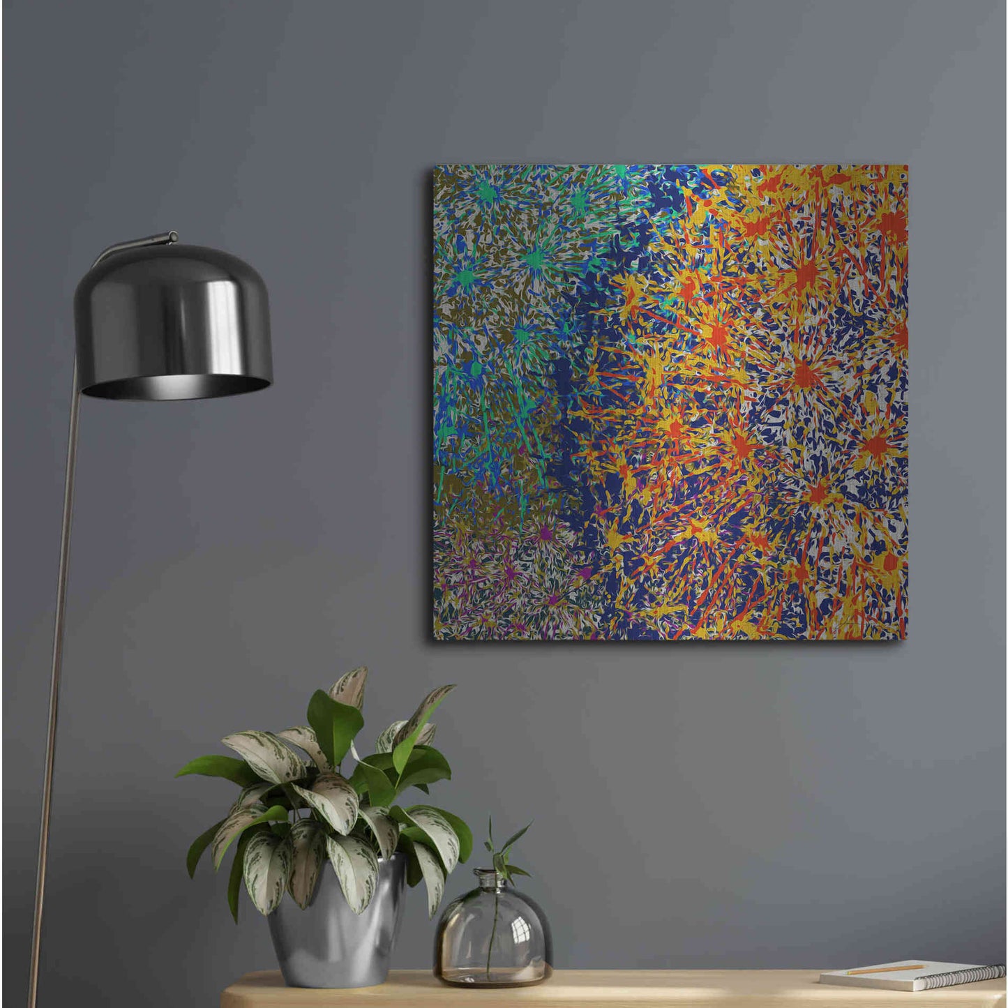 Luxe Metal Art 'Profusion I' by James Burghardt, Metal Wall Art,24x24