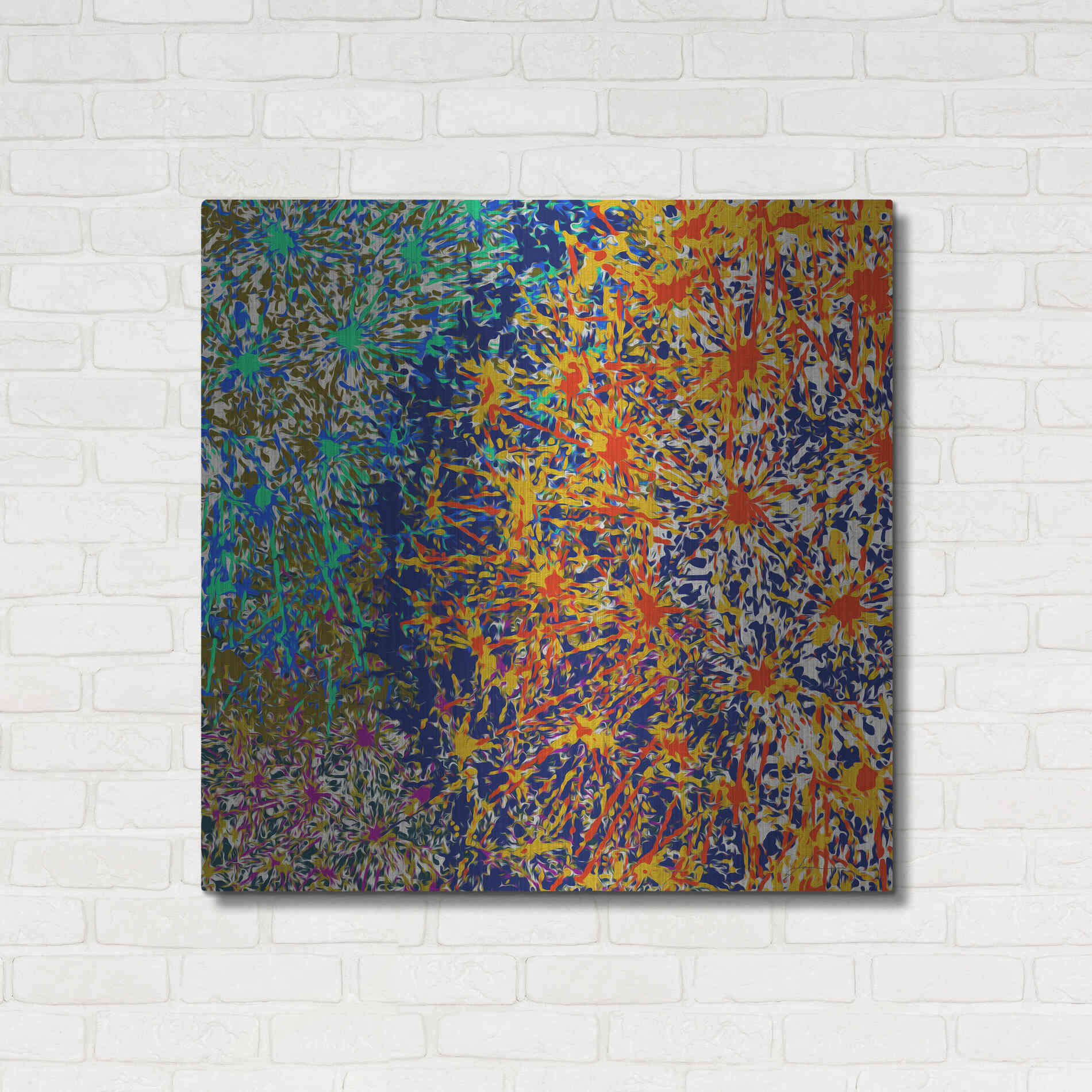 Luxe Metal Art 'Profusion I' by James Burghardt, Metal Wall Art,36x36