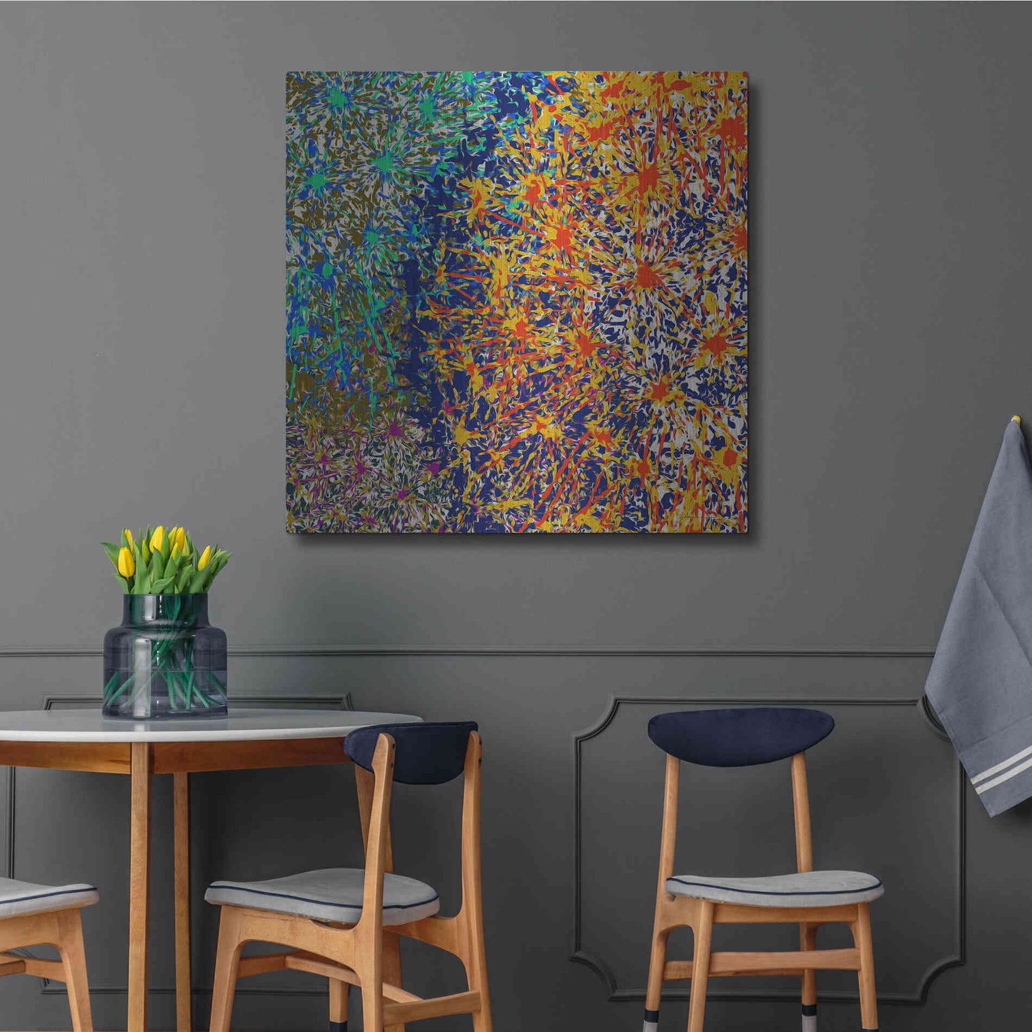 Luxe Metal Art 'Profusion I' by James Burghardt, Metal Wall Art,36x36