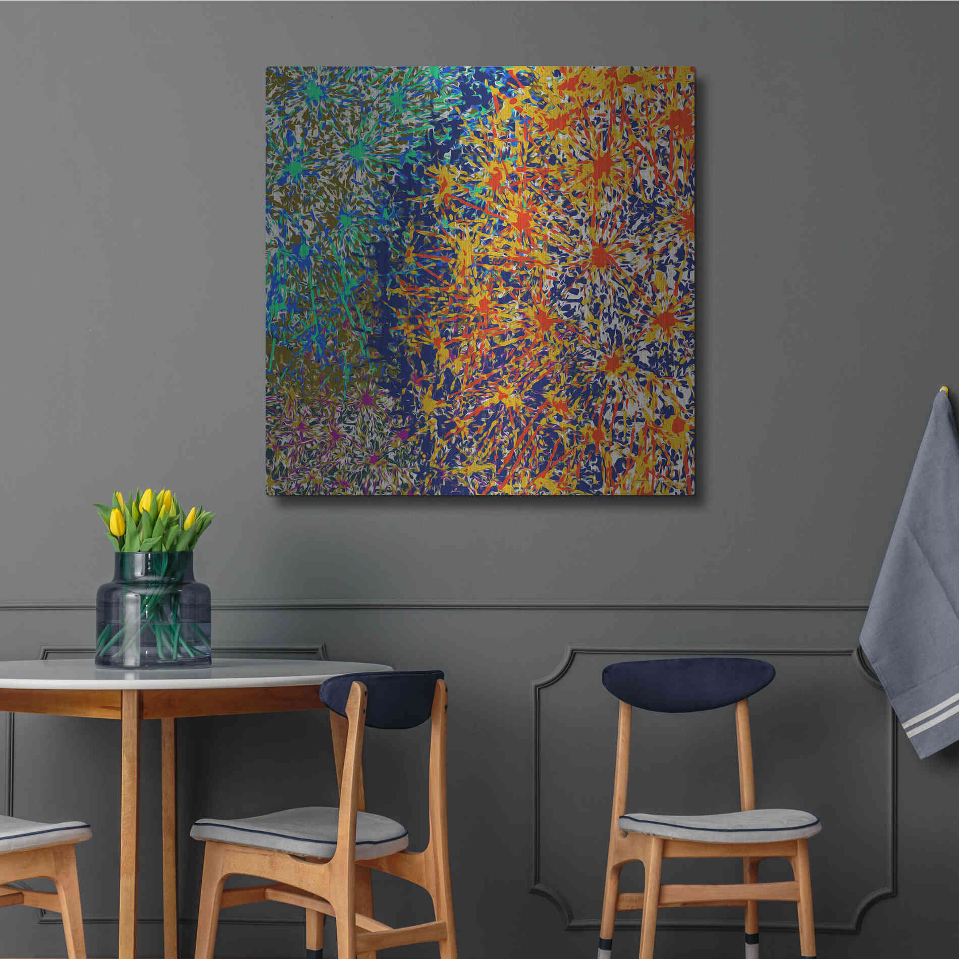 Luxe Metal Art 'Profusion I' by James Burghardt, Metal Wall Art,36x36